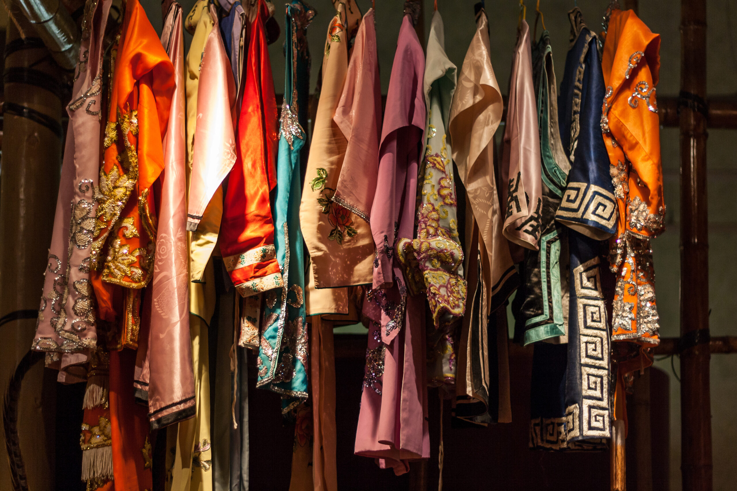collection of traditional Peking opera costumes