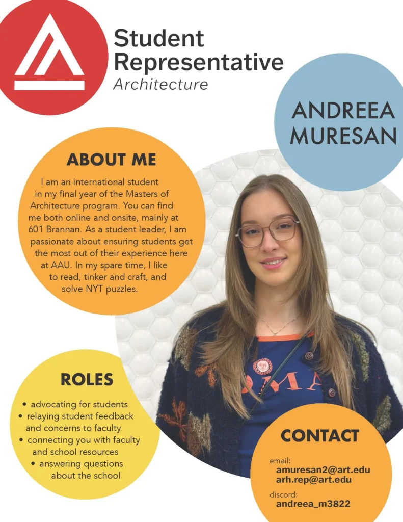 ARH Student Rep Andreea Muresan
