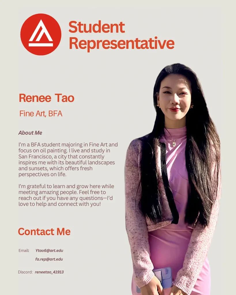 FA Student Rep Yuru (Renee) Tao