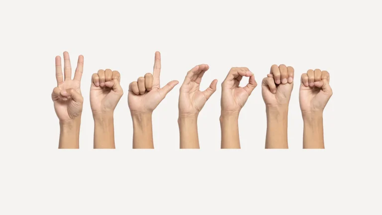 Hands signing 