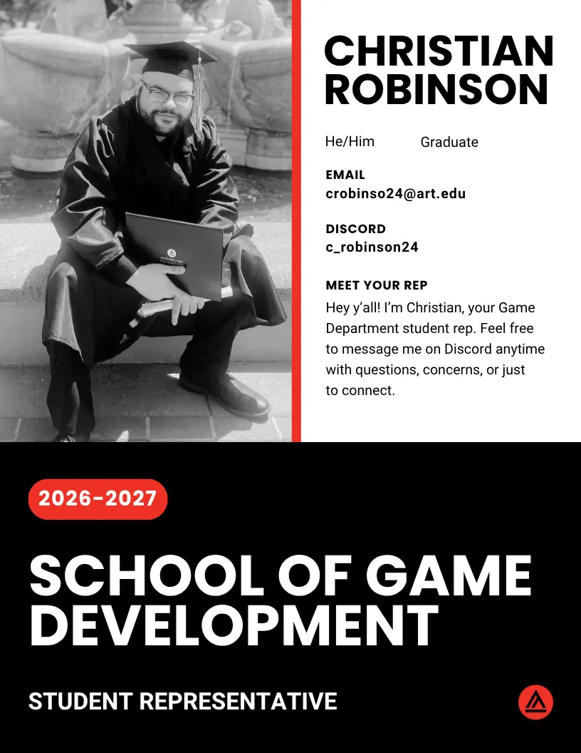 GAM Game Development Rep Christian Robinson 2026-27