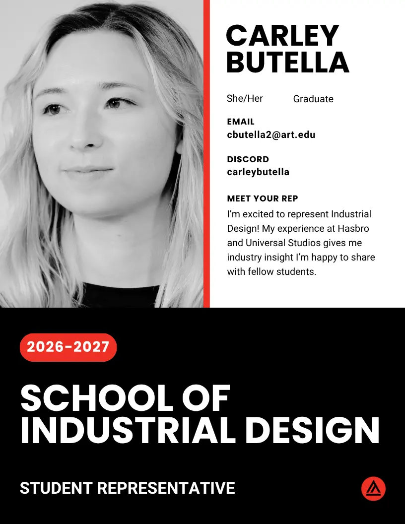 IND Industrial Design Rep Carley Butella 2026-27