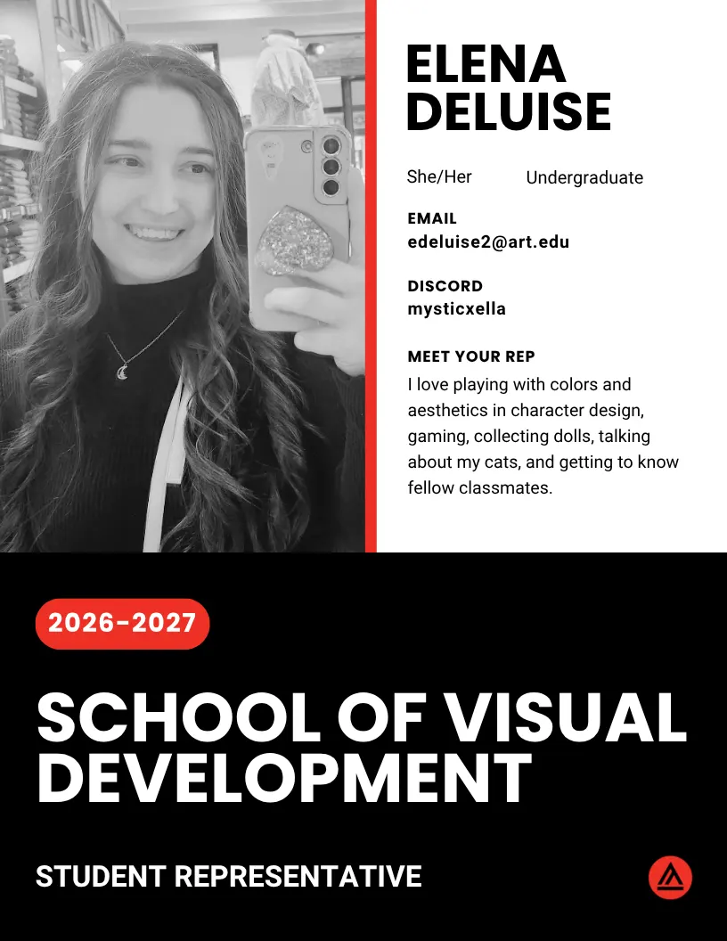 VIS Visual Development Rep Elena DeLuise 2026-27