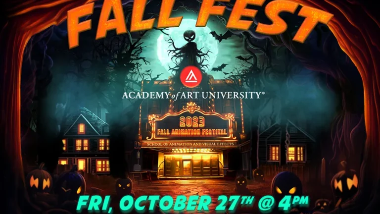 A spooky festival scene features glowing jack-o'-lanterns, haunted houses, and bats against a moonlit background. Text: 