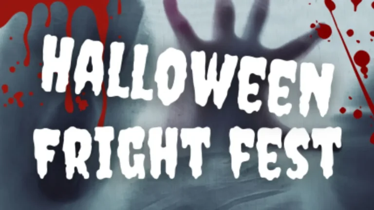 A silhouetted hand presses against foggy glass, surrounded by red, blood-like smears. Bold, white text reads 