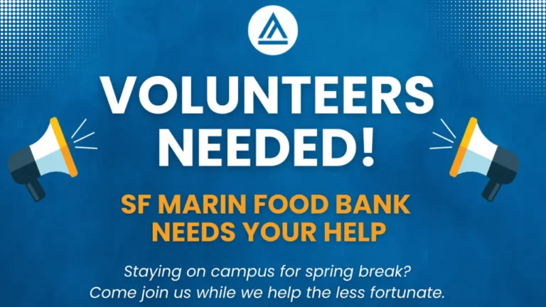 Megaphones frame bold text announcing, 